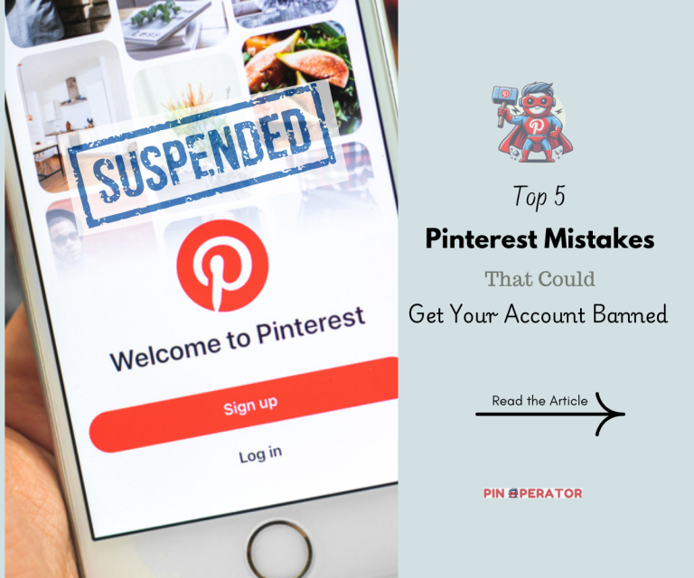 Common Pinterest Mistakes that could lead to ban