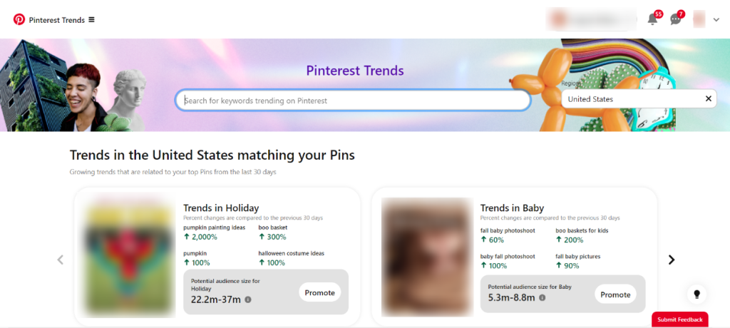 pinterest trends for pinterest keyword research